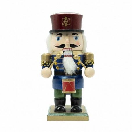 Schiaccianoci Natalizio in Uniforme con Tamburo H.23 cm