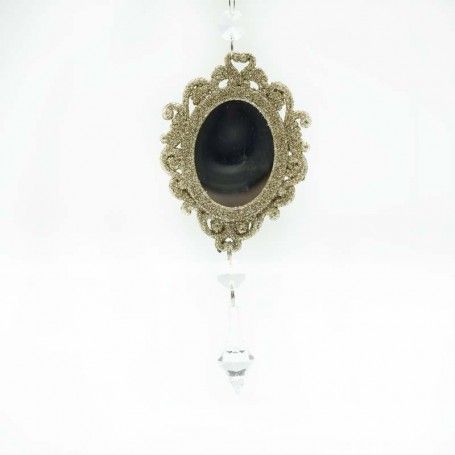 Specchio Ovale da Appendere H.20 cm