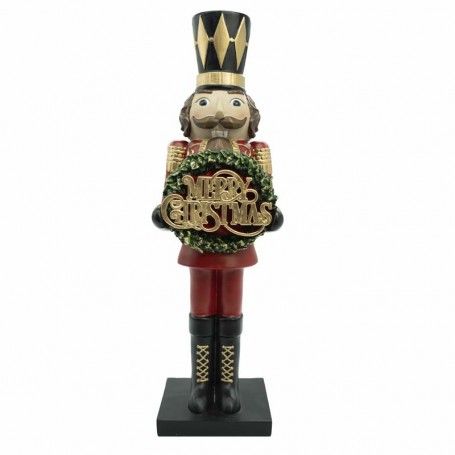 Schiaccianoci in Resina con Ghirlanda H.48 cm