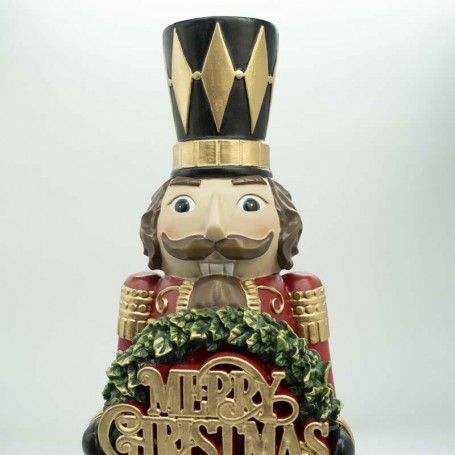 Schiaccianoci in Resina con Ghirlanda H.48 cm