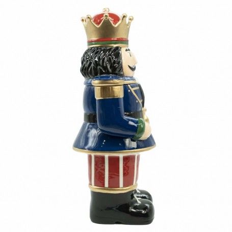 Schiaccianoci Natalizio Portabiscotti in Ceramica H.38,5 cm