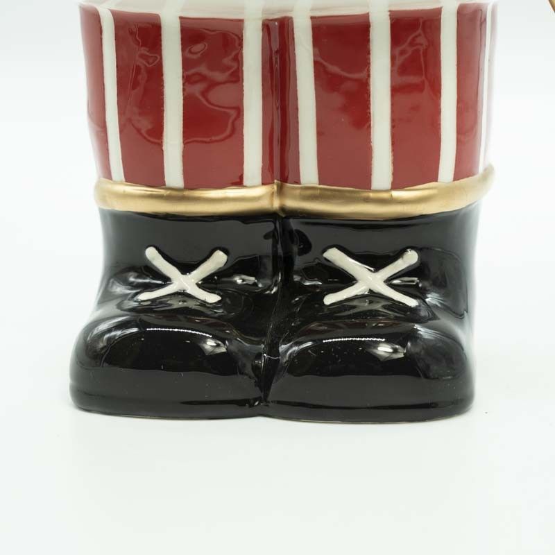 Schiaccianoci Natalizio Portabiscotti in Ceramica H.38,5 cm