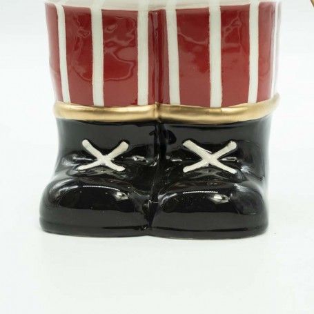 Schiaccianoci Natalizio Portabiscotti in Ceramica H.38,5 cm