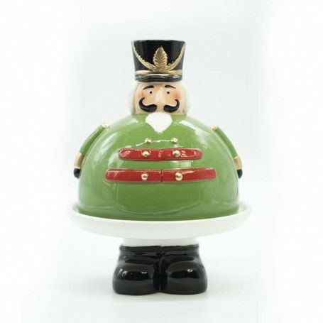 Schiaccianoci Portatorta Natalizio in Ceramica D.16,7xH.21,6 cm