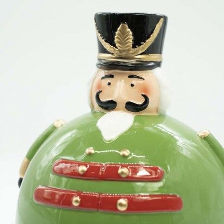 Schiaccianoci Portatorta Natalizio in Ceramica D.16,7xH.21,6 cm