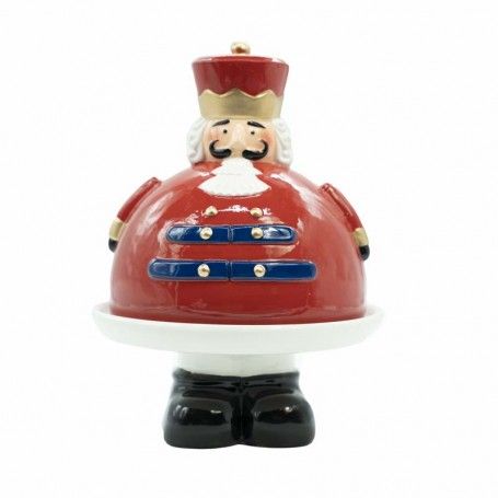 Schiaccianoci Portatorta Natalizio in Ceramica D.16,7xH.22 cm