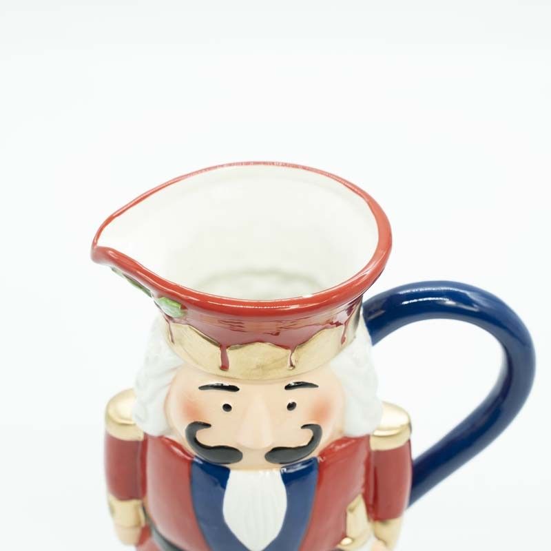 Schiaccianoci a Brocca Natalizia in Ceramica H.20 cm