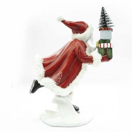 Babbo Natale Sciatore in Resina H.31 cm Babbo Natale Sciatore in Resina H.31 cm