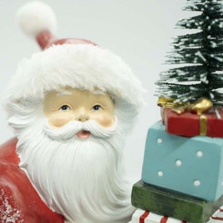 Babbo Natale Sciatore in Resina H.31 cm Babbo Natale Sciatore in Resina H.31 cm