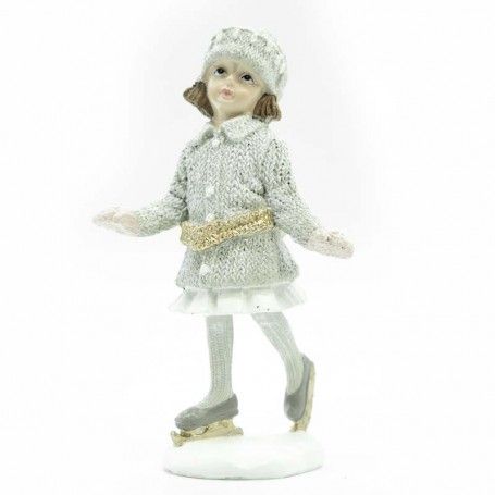 Pattinatrice su Ghiaccio in Poliresina H.15,5 cm