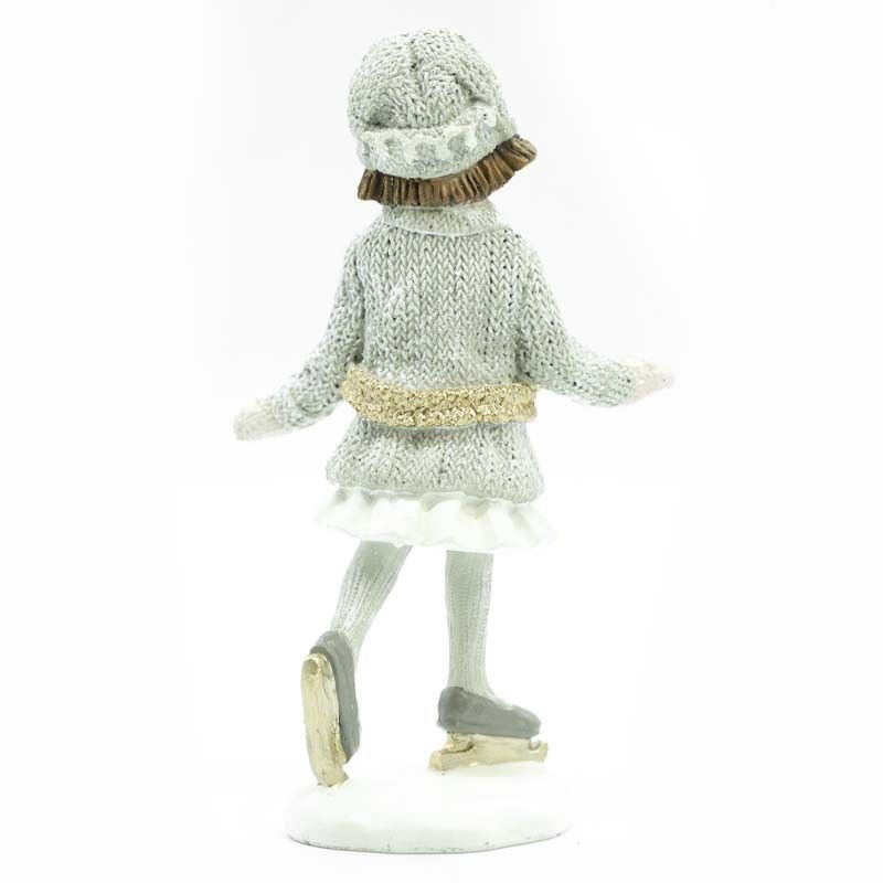 Pattinatrice su Ghiaccio in Poliresina H.15,5 cm