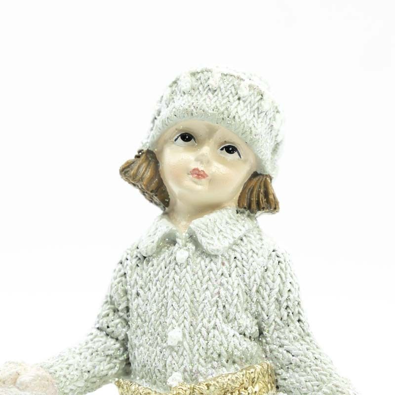 Pattinatrice su Ghiaccio in Poliresina H.15,5 cm