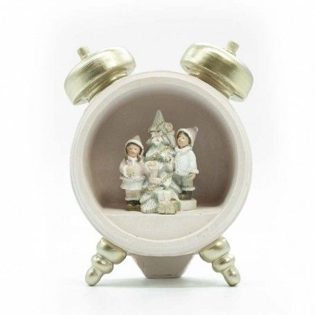 Sveglia Natalizia con Bimbi e Albero di Natale H.13 cm Sveglia Natalizia con Bimbi e Albero di Natale H.13 cm