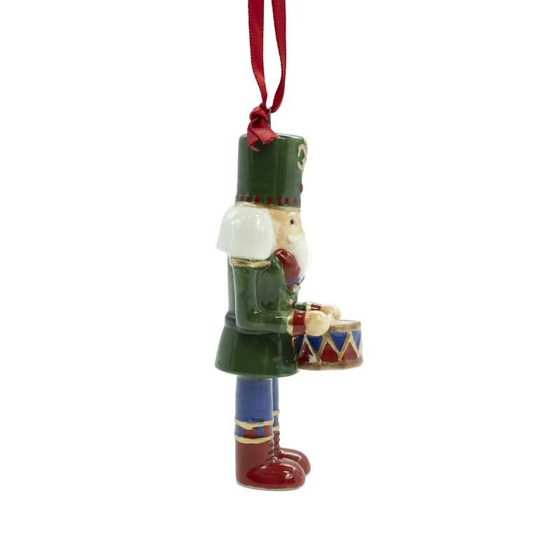 Schiaccianoci Natalizio da Appendere in Ceramica H.10,5 cm 3 Versioni