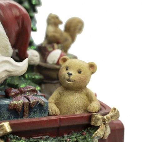 Macchina con Babbo Natale alla Guida in Resina