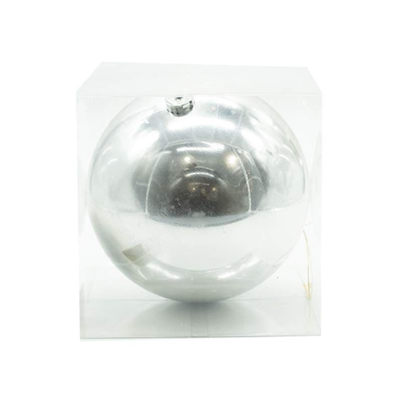 Palla di Natale in Plastica Lucida D.20 cm Conf. da 1 Pz
