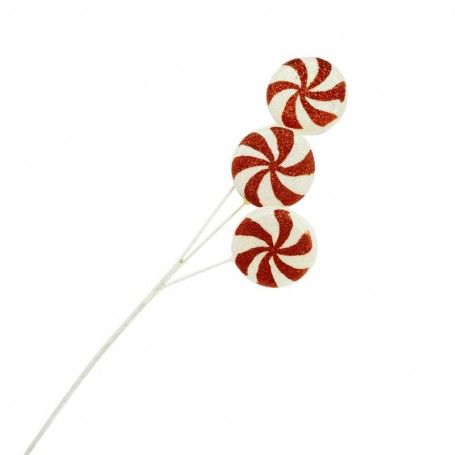 Pick Lecca Lecca Natalizi Bianchi e Rossi