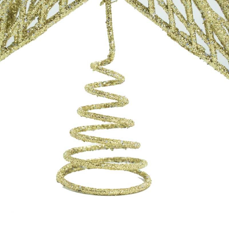 Puntale Stella Natalizio a 5 Punte 30 Cm