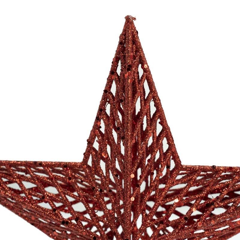 Puntale Stella Natalizio a 5 Punte 30 Cm