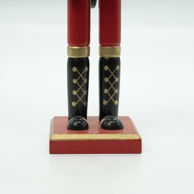 Schiaccianoci di Natale con Giacca di Velluto Verde H.38 cm