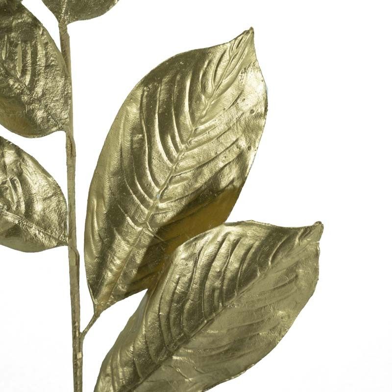 Rametto con Foglie Oro Antico H.60 cm