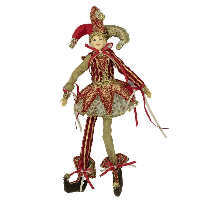 Jolly con Abito Rosso Oro e Platino H.30 cm