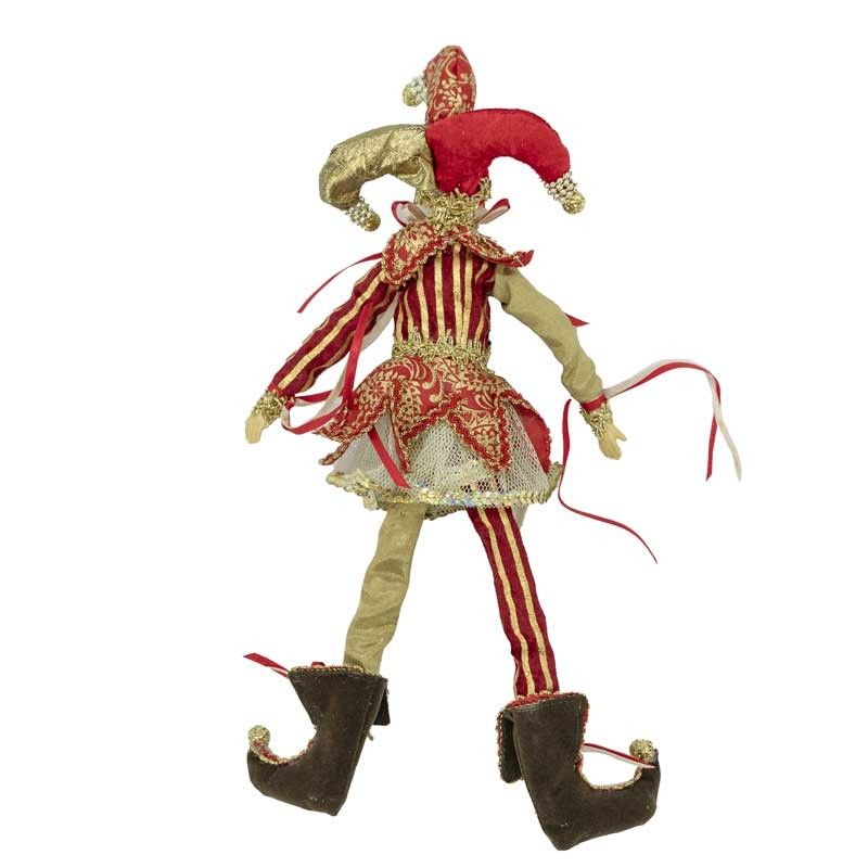 Jolly con Abito Rosso Oro e Platino H.30 cm