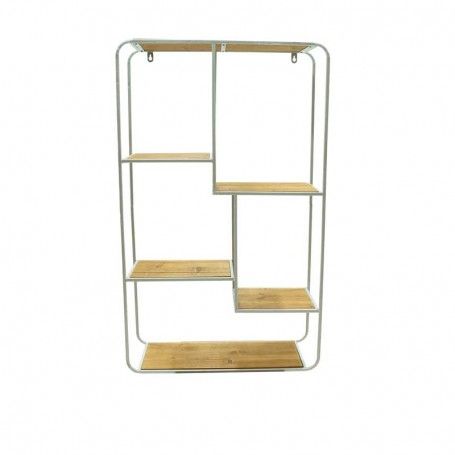 Scaffale Stile Industrial in Legno e Metallo H.86 cm Scaffale Stile Industrial in Legno e Metallo H.86 cm