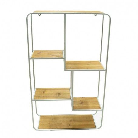 Scaffale Stile Industrial in Legno e Metallo H.86 cm Scaffale Stile Industrial in Legno e Metallo H.86 cm