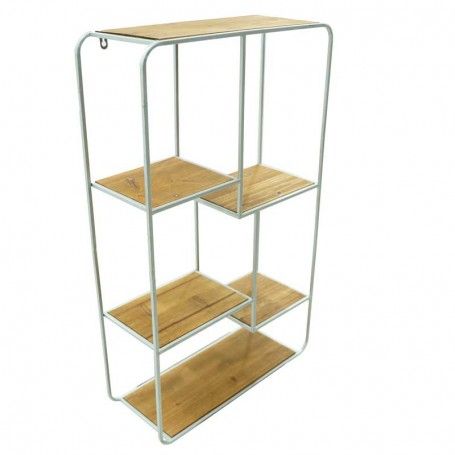 Scaffale Stile Industrial in Legno e Metallo H.86 cm Scaffale Stile Industrial in Legno e Metallo H.86 cm