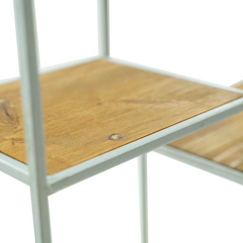 Scaffale Stile Industrial in Legno e Metallo H.86 cm