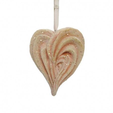 Cuore di Panna Natalizio da Appendere 8 cm