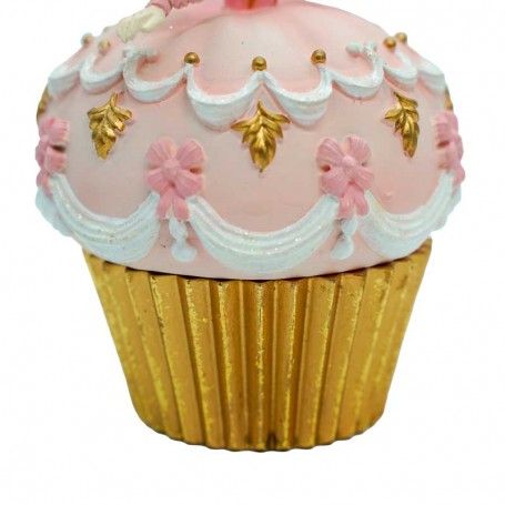 Dama da Ballo Cup Cake Natalizia H.15 cm 2 Colori