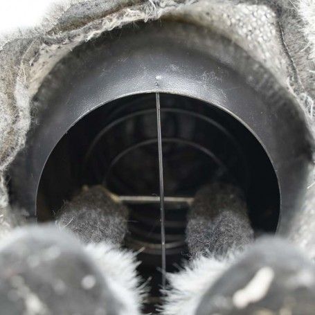 Gnomo di Natale con Vestito Grigio Scuro H.90 cm