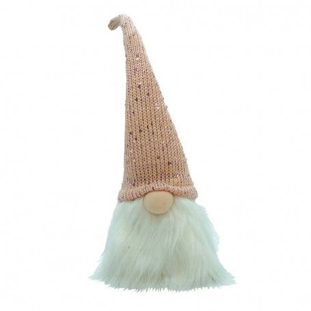 Testa di Gnomo Natalizie Beige/Rosa H.56 cm