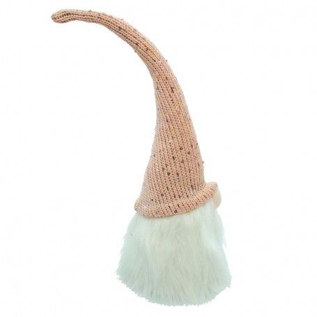 Testa di Gnomo Natalizie Beige/Rosa H.56 cm