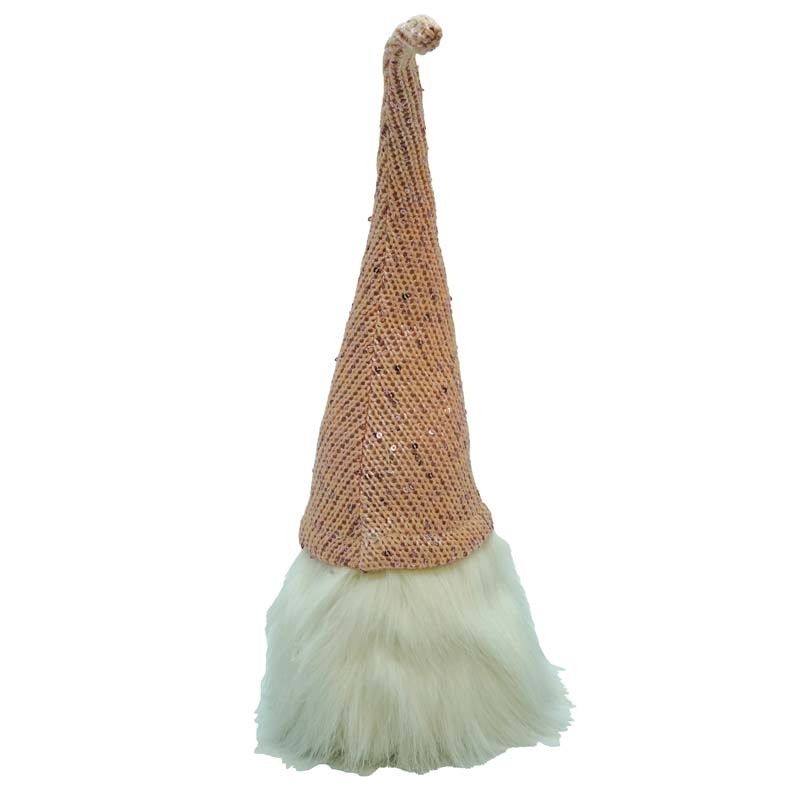 Testa di Gnomo Natalizie Beige/Rosa H.56 cm