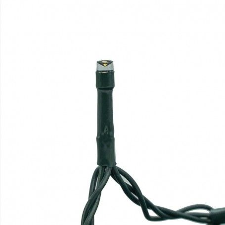 Catena Memory Control con 1000 Luci Led Bianco Caldo con Cavo Verde 50 metri, Uso Esterno