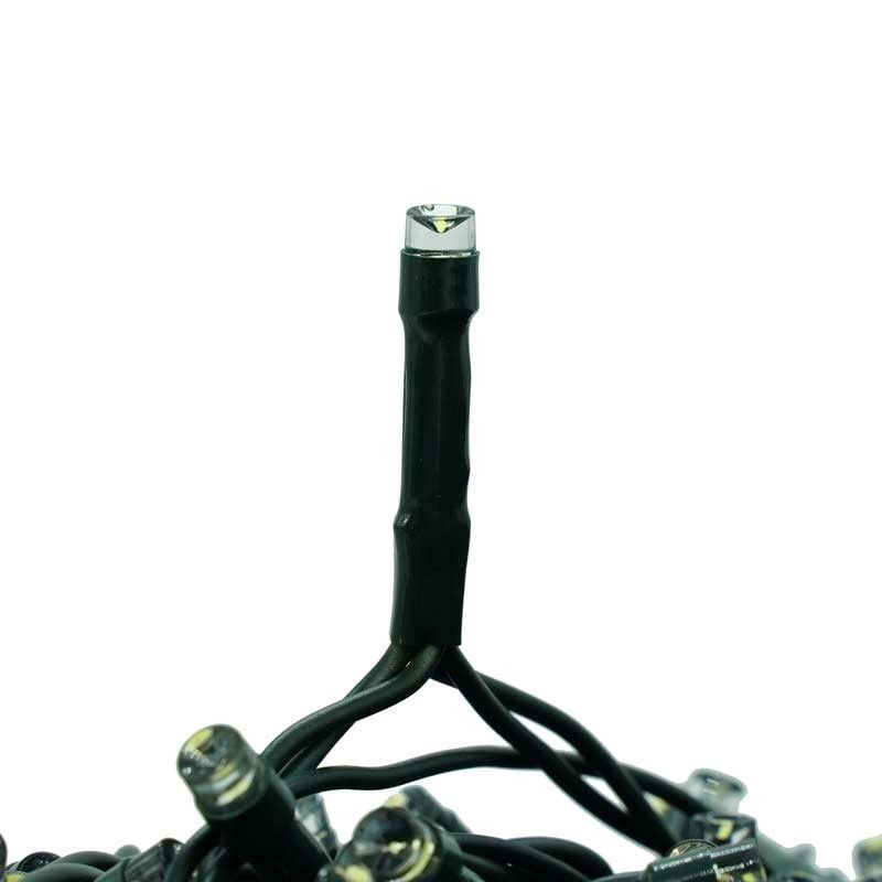 Catena 1300 Luci Led Bianco con Memory Control e Cavo Verde 65 metri, Uso Esterno