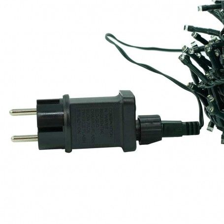 Catena 1300 Luci Led Bianco con Memory Control e Cavo Verde 65 metri, Uso Esterno