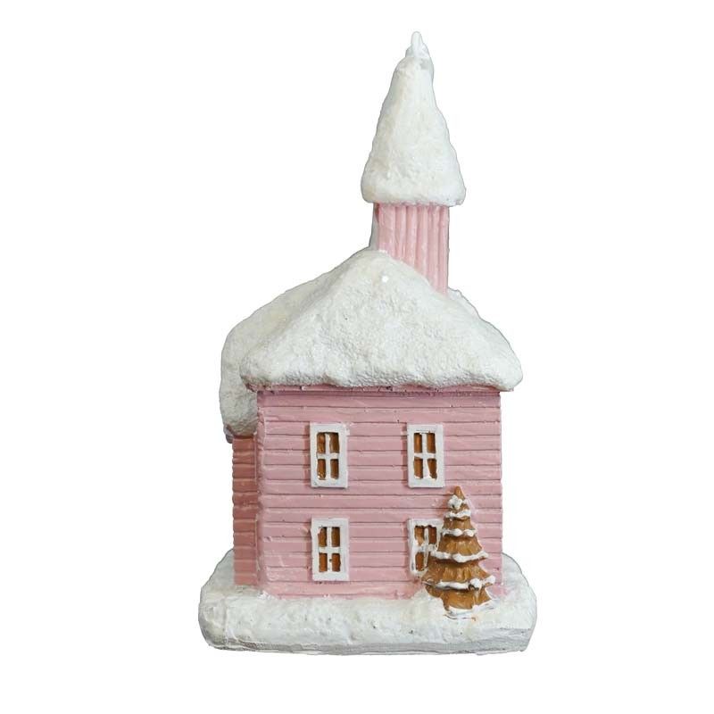 Casetta Natalizia in Resina H.10 cm 2 Colori