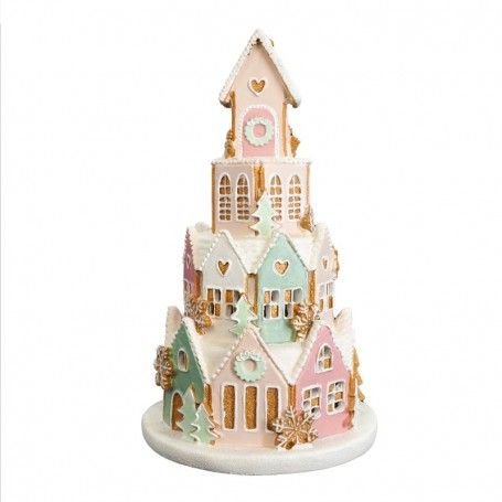 Casetta di Marzapane in Resina H.22 cm