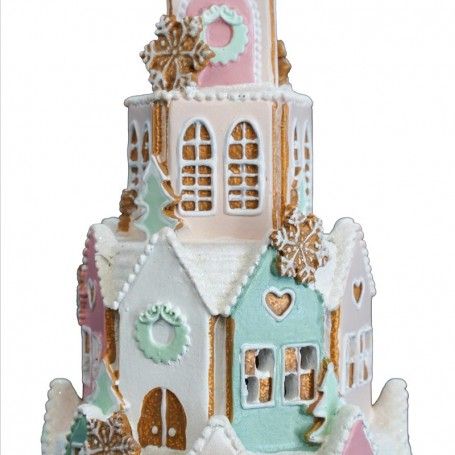 Casetta di Marzapane in Resina H.22 cm