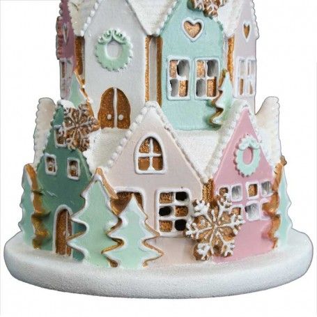 Casetta di Marzapane in Resina H.22 cm