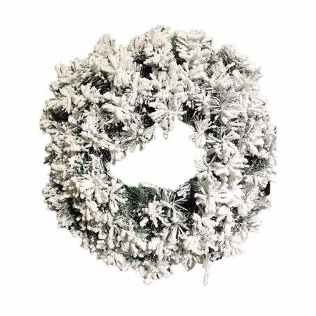 Ghirlanda Natalizia di Pino Innevata D.61 cm