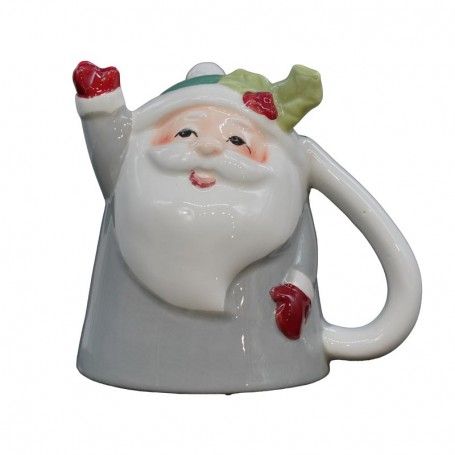 Tazza Natalizia Up&Down con Babbo Natale Grigio e Verde