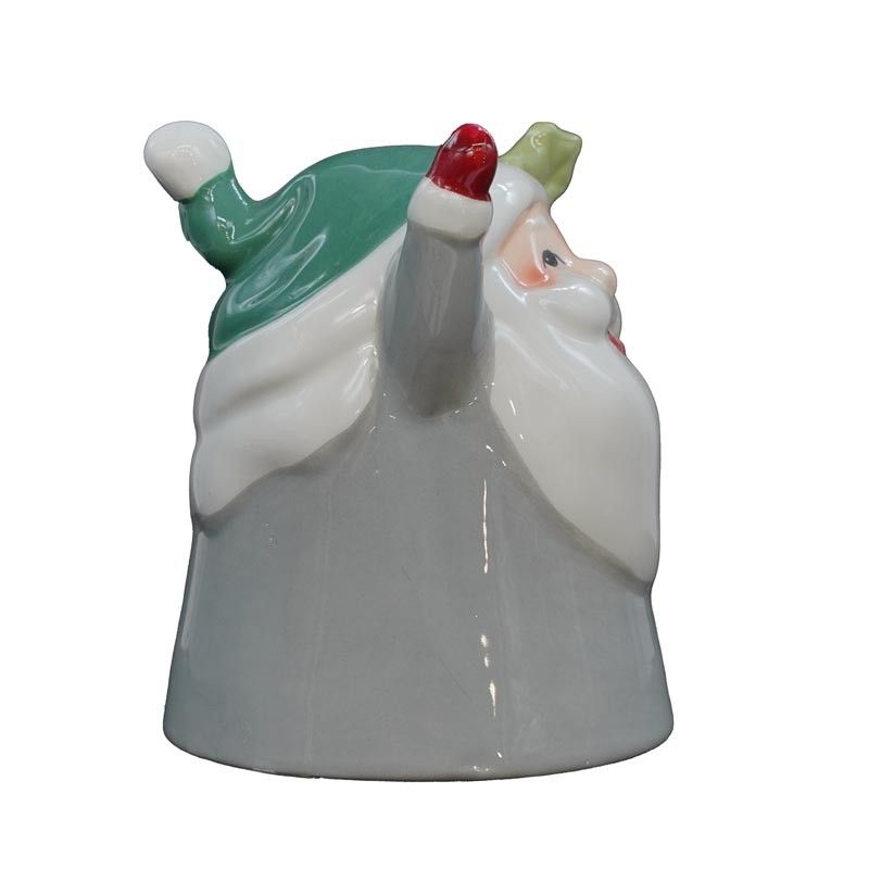 Tazza Natalizia Up&Down con Babbo Natale Grigio e Verde