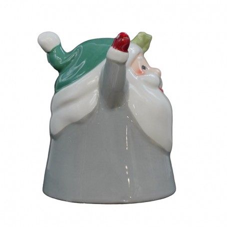 Tazza Natalizia Up&Down con Babbo Natale Grigio e Verde