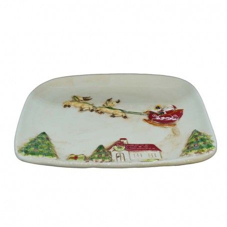 Piatto Grande in Ceramica Bianco