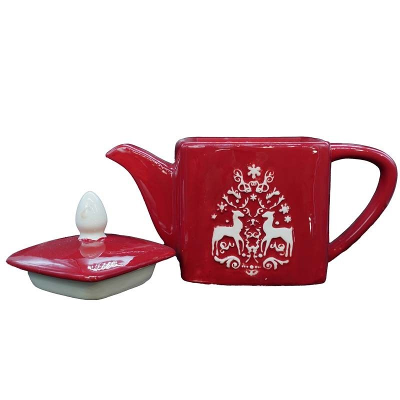 Teiera in Ceramica Rossa